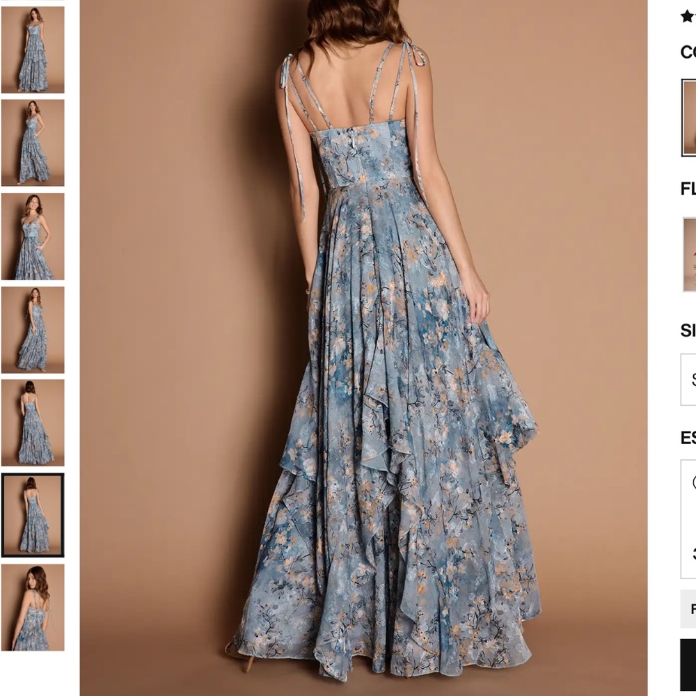Azazie Atelier HARMONY POWDER BLUE MAXI DRESS - Picture 4 of 15